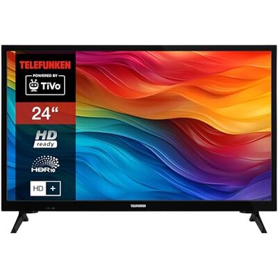 TELEFUNKEN TiVo XH24TO550S Smart TV 24 inch (HD-Ready, HDR, Triple Tuner, 6 maanden HD+ inbegrepen) TELEFUNKEN TiVo XH24TO550S Smart TV 24 inch (HD-Ready, HDR, Triple Tuner, 6 maanden HD+ inbegrepen)