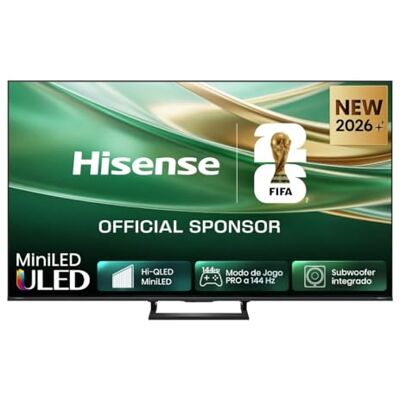 Hisense 55E8S Mini LED 55 inch Smart TV 4K, Quantum Dot Color, 144 Hz Mini LED, geïntegreerde subwoofer, Hi-View AI Engine, Total HDR Solution, Filmmaker Mode, AMD FreeSync Premium Hisense 55E8S Mini LED 55 inch Smart TV 4K, Quantum Dot Color, 144 Hz Mini LED, geïntegreerde subwoofer, Hi-View AI Engine, Total HDR Solution, Filmmaker Mode, AMD FreeSync Premium