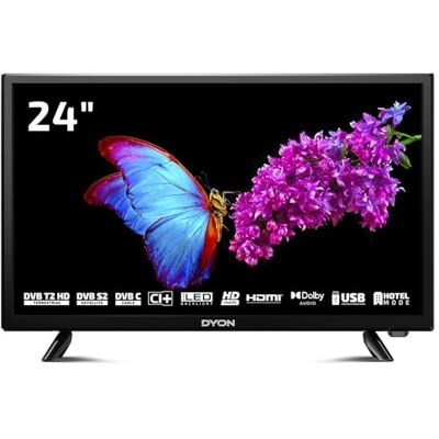 DYON Enter 24 Pro X2 LED-TV 60 cm 24 inch EEK F (A G) DVB-T2, DVB-C, DVB-S, HD Ready, CI+ zwart DYON Enter 24 Pro X2 LED-TV 60 cm 24 inch EEK F (A G) DVB-T2, DVB-C, DVB-S, HD Ready, CI+ zwart