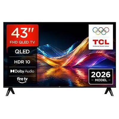 TCL 43V5D 43 inch Full HD, QLED, HDR, Direct LED, Fire TV, Press & ask Alexa, AirPlay 2, metalen design zonder bril TCL 43V5D 43 inch Full HD, QLED, HDR, Direct LED, Fire TV, Press & ask Alexa, AirPlay 2, metalen design zonder bril