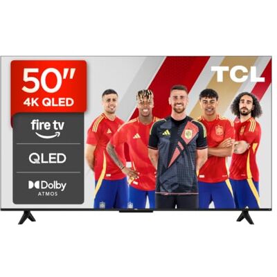 TCL 50T6C 50" QLED TV 4K HDR, Fire TV (Smart TV avec Dolby Vision et Atmos, HDR10+, Prix et Demandez à Alexa) TCL 50T6C 50" QLED TV 4K HDR, Fire TV (Smart TV avec Dolby Vision et Atmos, HDR10+, Prix et Demandez à Alexa)