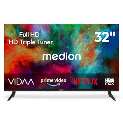 Medion 80 cm (32 inch) full HD-tv (Smart TV, VIDAA Store, Prime Video, Disney+, DAZN, Paramount+, HbbTV, PVR, HDR, Triple Tuner, MD 832102) Medion 80 cm (32 inch) full HD-tv (Smart TV, VIDAA Store, Prime Video, Disney+, DAZN, Paramount+, HbbTV, PVR, HDR, Triple Tuner, MD 832102)