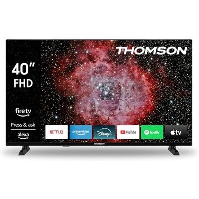 Thomson TV 40 inch (100 cm) FHD Smart Fire TV, spraakbesturing Alexa, Triple Tuner (DVB-T/T2/C/S/S2), Dolby Audio, DTS Virtual: X, HDR10, WiFi, Bluetooth, HDMI 40FF2S34 Thomson TV 40 inch (100 cm) FHD Smart Fire TV, spraakbesturing Alexa, Triple Tuner (DVB-T/T2/C/S/S2), Dolby Audio, DTS Virtual: X, HDR10, WiFi, Bluetooth, HDMI 40FF2S34