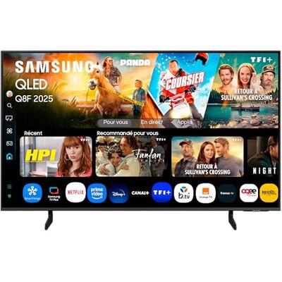 Samsung QLED Q8F 4K Smart TV met AI-visie, 100% kleurvolume met Quantum Dot, de echte Quantum Dot en Motion Xcelerator Samsung QLED Q8F 4K Smart TV met AI-visie, 100% kleurvolume met Quantum Dot, de echte Quantum Dot en Motion Xcelerator