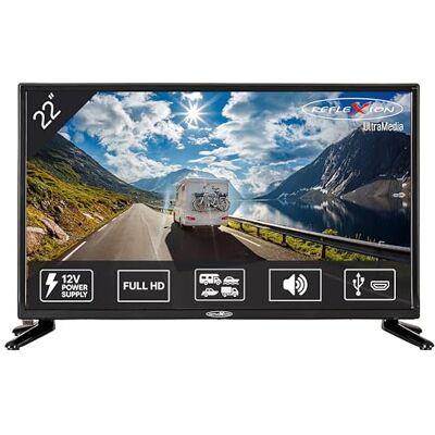 Reflexion LED2225 55 cm led-tv voor caravan/caravan/boot/vrachtwagen 12/230 V Full HD Triple Tuner met DVB-T2HD, DVB-S2, DVB-C, CI-sleuf + opnamefunctie (PVR) Reflexion LED2225 55 cm led-tv voor caravan/caravan/boot/vrachtwagen 12/230 V Full HD Triple Tuner met DVB-T2HD, DVB-S2, DVB-C, CI-sleuf + opnamefunctie (PVR)