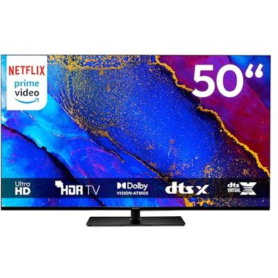 Medion 125,7 cm (50 inch) tv (Smart TV, 4K, Dolby Vision HDR, Prime Video, Disney+, Dolby Atmos, DTS X, compatibel met Google TV, PVR, Bluetooth, MD 850400) Medion 125,7 cm (50 inch) tv (Smart TV, 4K, Dolby Vision HDR, Prime Video, Disney+, Dolby Atmos, DTS X, compatibel met Google TV, PVR, Bluetooth, MD 850400)