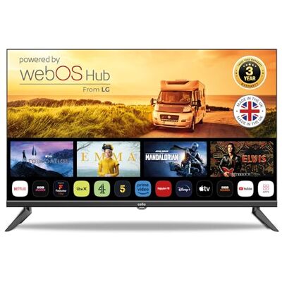 Cello 12 V 32 inch Smart Travel TV gemaakt in Groot-Brittannië Ultrasnelle WebOS Freeview Play, FreeSat, Bluetooth, Netflix, Prime Video, Apple TV, BBC. Campervans, campers, gewicht Cello 12 V 32 inch Smart Travel TV gemaakt in Groot-Brittannië Ultrasnelle WebOS Freeview Play, FreeSat, Bluetooth, Netflix, Prime Video, Apple TV, BBC. Campervans, campers, gewicht