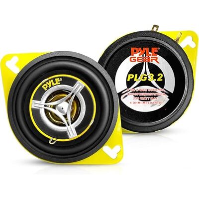 Pyle 2-weg coaxiale luidsprekers – 9 cm (3,5 inch), 120 W, 4 ohm, geïntegreerde tweeter, compatibel met auto, vervanging OEM-luidsprekers Pyle 2-weg coaxiale luidsprekers – 9 cm (3,5 inch), 120 W, 4 ohm, geïntegreerde tweeter, compatibel met auto, vervanging OEM-luidsprekers