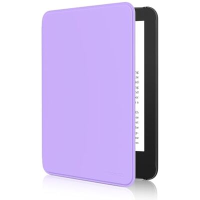 MoKo Case voor 6 inch Amazon Kindle Basic 11e generatie 2024/2022, lila Lichtgewicht Shell Cover, Auto Wake/Sleep, Slank, Waterdicht, voor Amazon Kindle Basic 11e generatie MoKo Case voor 6 inch Amazon Kindle Basic 11e generatie 2024/2022, lila Lichtgewicht Shell Cover, Auto Wake/Sleep, Slank, Waterdicht, voor Amazon Kindle Basic 11e generatie