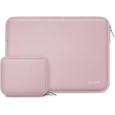 MOSISO Laptophoes compatibel met MacBook Pro 13-13,3 inch MacBook Pro, MacBook Air, laptop, waterdicht, neopreen, aktetas met tasje, babyroze MOSISO Laptophoes compatibel met MacBook Pro 13-13,3 inch MacBook Pro, MacBook Air, laptop, waterdicht, neopreen, aktetas met tasje, babyroze