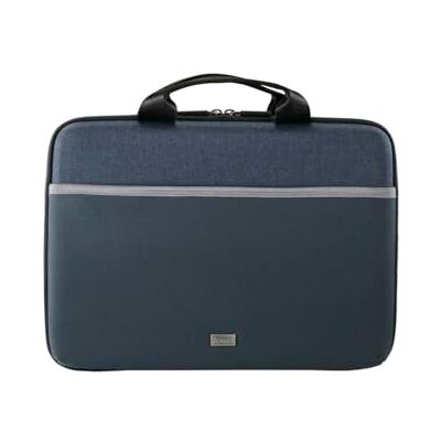 Hama Harde laptoptas van 14,1 inch (met handvat, gewatteerde voering, ritssluiting, zak, tas, etui, harde case) blauw Hama Harde laptoptas van 14,1 inch (met handvat, gewatteerde voering, ritssluiting, zak, tas, etui, harde case) blauw