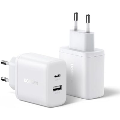 UGREEN Zapix 2 stuks 20 W USB C snellader iPhone 2 poorten GaN stopcontact Compatibel met iPhone 18 Pro Max 17 Air 16 15 14 Plus Pixel 10 9 Pro XL 7a Galaxy S26 S25 S24 Ultra A56 A16 iPad MacBook Neo UGREEN Zapix 2 stuks 20 W USB C snellader iPhone 2 poorten GaN stopcontact Compatibel met iPhone 18 Pro Max 17 Air 16 15 14 Plus Pixel 10 9 Pro XL 7a Galaxy S26 S25 S24 Ultra A56 A16 iPad MacBook Neo