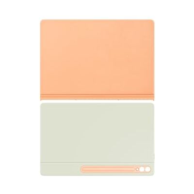 Samsung Smart Book Cover Flip Tablet Case met Dual Display voor Galaxy Tab S9 Ultra Tab S10 Ultra, Oranje Samsung Smart Book Cover Flip Tablet Case met Dual Display voor Galaxy Tab S9 Ultra Tab S10 Ultra, Oranje
