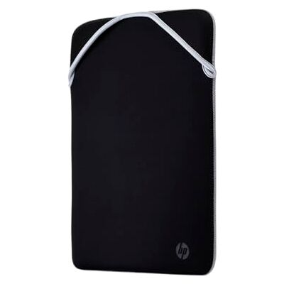 HP 2F2K5AA omkeerbare beschermhoes voor 15,6 inch laptop, zwart en zilver, dunne bescherming, krasbestendig, zonder ritssluiting, zwart/zilver HP 2F2K5AA omkeerbare beschermhoes voor 15,6 inch laptop, zwart en zilver, dunne bescherming, krasbestendig, zonder ritssluiting, zwart/zilver