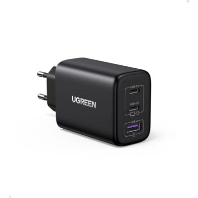 UGREEN Zapix 65 W snellader USB C 3 poorten GaN Tech (zwart) Compatibel met iPhone 17 Pro Max Air 16 15 14 13 12 11 iPad MacBook Neo Air Pro Galaxy S26 S25 S24 S23 A15 Pixel 10 9 8 XPS UGREEN Zapix 65 W snellader USB C 3 poorten GaN Tech (zwart) Compatibel met iPhone 17 Pro Max Air 16 15 14 13 12 11 iPad MacBook Neo Air Pro Galaxy S26 S25 S24 S23 A15 Pixel 10 9 8 XPS