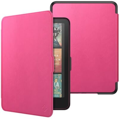 FINTIE Hoesje voor 7 inch Kindle Paperwhite 2024 (12e generatie) en Kindle Colorsoft Signature Edition (1e generatie), dunne en lichte beschermhoes, automatische aan/uit-hoes, magenta FINTIE Hoesje voor 7 inch Kindle Paperwhite 2024 (12e generatie) en Kindle Colorsoft Signature Edition (1e generatie), dunne en lichte beschermhoes, automatische aan/uit-hoes, magenta