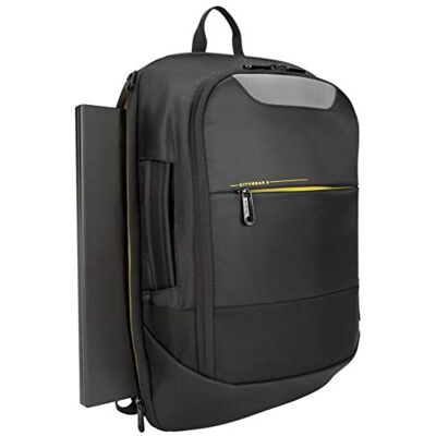 Targus CityGear 14-15,6 inch converteerbare rugzak 14 tot 16 inch laptoptas veelzijdige en schokbestendige rugzak met vakken zwart, TCG661GL Targus CityGear 14-15,6 inch converteerbare rugzak 14 tot 16 inch laptoptas veelzijdige en schokbestendige rugzak met vakken zwart, TCG661GL