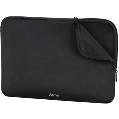 Hama Laptophoes van neopreen, tot 34 cm, zwart Hama Laptophoes van neopreen, tot 34 cm, zwart