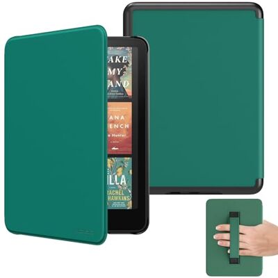 MoKo Case for All-New 7 inch Kindle Paperwhite (12e generatie 2024) en Kindle Colorsoft Signature Edition 2024, lichtgewicht shell cover met handband auto wake/slaap voor Kindle Paperwhite 2024, Jade Green MoKo Case for All-New 7 inch Kindle Paperwhite (12e generatie 2024) en Kindle Colorsoft Signature Edition 2024, lichtgewicht shell cover met handband auto wake/slaap voor Kindle Paperwhite 2024, Jade Green