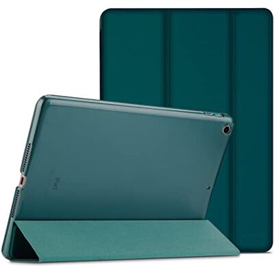 ProCase Hoes voor iPad 9,7-inch Case, iPad 6e 2018 / iPad 5e 2017 Shockproof Hoesje Beschermhoes Smart Folio Cover Case met Translucent Back –Smaragd ProCase Hoes voor iPad 9,7-inch Case, iPad 6e 2018 / iPad 5e 2017 Shockproof Hoesje Beschermhoes Smart Folio Cover Case met Translucent Back –Smaragd