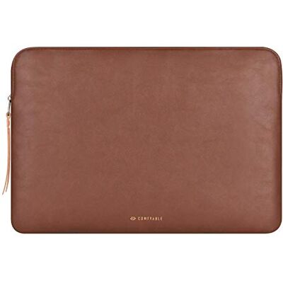 Comfyable Laptophoes van kunstleer, compatibel met MacBook Pro 16 inch 2021-2019 M1 Pro/Max A2485 A2141, waterdichte beschermhoes voor MacBook Pro 15-15,6 inch Retina, bruin Comfyable Laptophoes van kunstleer, compatibel met MacBook Pro 16 inch 2021-2019 M1 Pro/Max A2485 A2141, waterdichte beschermhoes voor MacBook Pro 15-15,6 inch Retina, bruin