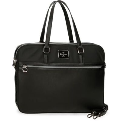 Pepe Jeans Christine Bagage Messenger Bag voor dames, zwart., laptoptas Pepe Jeans Christine Bagage Messenger Bag voor dames, zwart., laptoptas