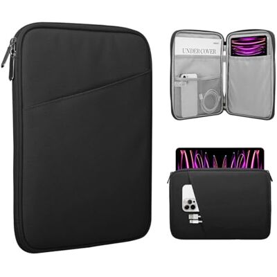TiMOVO 13 inch tablethoes met zak, zwart Voor iPad Air 13 inch M3 2025, iPad Pro 13"/12,9", Galaxy Tab S9/S10 Plus/S9 FE+ 12,4", Opmerkelijke Paper Pro 11,8 TiMOVO 13 inch tablethoes met zak, zwart Voor iPad Air 13 inch M3 2025, iPad Pro 13"/12,9", Galaxy Tab S9/S10 Plus/S9 FE+ 12,4", Opmerkelijke Paper Pro 11,8