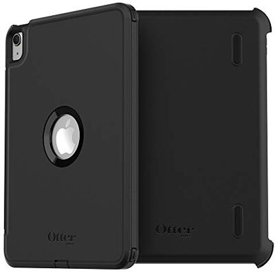 Otterbox Beschermhoes Defender voor iPad Air 10,9 inch (4e generatie 2020/5e generatie 2022), schokbestendige en ultrarobuuste bescherming met geïntegreerde displaybescherming, 2 x getest volgens militaire standaard, zwart Otterbox Beschermhoes Defender voor iPad Air 10,9 inch (4e generatie 2020/5e generatie 2022), schokbestendige en ultrarobuuste bescherming met geïntegreerde displaybescherming, 2 x getest volgens militaire standaard, zwart