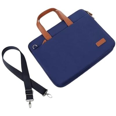 RRYPBOVG Lichte laptoptas voor dames, zakelijke schoudertas van 14/15 inch, waterdichte handtas, opbergtassen, aktetas (donkerblauw, 15-16,1 inch) RRYPBOVG Lichte laptoptas voor dames, zakelijke schoudertas van 14/15 inch, waterdichte handtas, opbergtassen, aktetas (donkerblauw, 15-16,1 inch)