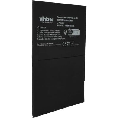 vhbw Batterij compatibel met Apple iPad 5, A1474, A1475, A1476, A1484, A1822, A1823, A1893 Tablet Pad (8820 mAh, 3,73 V, Li-polymeer) vhbw Batterij compatibel met Apple iPad 5, A1474, A1475, A1476, A1484, A1822, A1823, A1893 Tablet Pad (8820 mAh, 3,73 V, Li-polymeer)