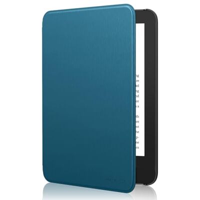 MoKo Case Fits 6 inch All-New Kindle (11e generatie-2024/2022 release), lichtgewicht Shell Cover met Auto Wake/Sleep for Kindle 2024/2022 11e generatie e-Reader, Peacock Blue MoKo Case Fits 6 inch All-New Kindle (11e generatie-2024/2022 release), lichtgewicht Shell Cover met Auto Wake/Sleep for Kindle 2024/2022 11e generatie e-Reader, Peacock Blue