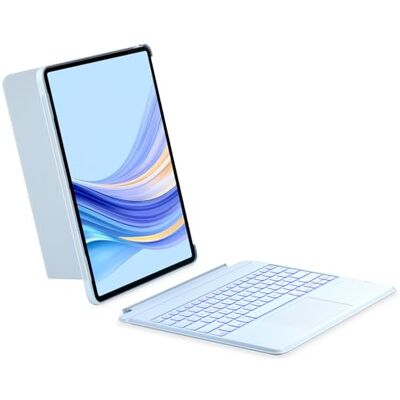 Inateck Toetsenbordhoes compatibel met iPad Air 13 inch (2024), iPad Pro 12,9 inch 6/5/4/3 Gen, portret-/landschapsstandaard, afneembaar touchpad met 7 kleuren achtergrondverlichting, QWERTZ-lay-out, KB04118 Inateck Toetsenbordhoes compatibel met iPad Air 13 inch (2024), iPad Pro 12,9 inch 6/5/4/3 Gen, portret-/landschapsstandaard, afneembaar touchpad met 7 kleuren achtergrondverlichting, QWERTZ-lay-out, KB04118