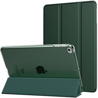 MoKo Case Fit New iPad Mini 5 2019/Mini 4 2015 (5e / 4e generatie 7,9 inch), Slim Lightweight Smart Shell Stand Cover met Translucent Frosted Backprotector, met Auto Wake/Sleep, Midnight Green MoKo Case Fit New iPad Mini 5 2019/Mini 4 2015 (5e / 4e generatie 7,9 inch), Slim Lightweight Smart Shell Stand Cover met Translucent Frosted Backprotector, met Auto Wake/Sleep, Midnight Green