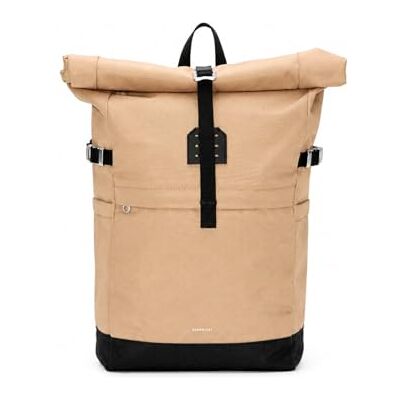 Sandqvist Sac À Dos Icon Rolltop 14 Pouces, 23 L, Beige, Sac À Dos Pour Ordinateur Portable 14 Pouces, Résistant À L'Eau, Matériaux Recyclés Sandqvist Sac À Dos Icon Rolltop 14 Pouces, 23 L, Beige, Sac À Dos Pour Ordinateur Portable 14 Pouces, Résistant À L'Eau, Matériaux Recyclés