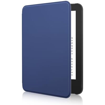 MoKo Hoesje past op gloednieuwe Kindle 6 inch (11e generatie-versie 2024/2022), lichtgewicht hoes met automatische wake/slaap voor Kindle 2024/2022 11e generatie e-reader, marineblauw MoKo Hoesje past op gloednieuwe Kindle 6 inch (11e generatie-versie 2024/2022), lichtgewicht hoes met automatische wake/slaap voor Kindle 2024/2022 11e generatie e-reader, marineblauw