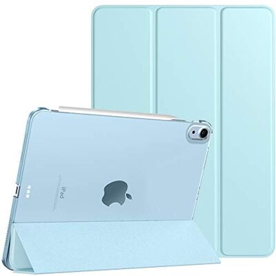 TiMOVO beschermhoes voor nieuwe iPad 10,9 inch, iPad Air 4th Gen hoes 2020, ultradun, licht, met automatische slaap-/wekfunctie, met semitransparante harde achterkant voor tablet, hemelsblauw Légère Housse, Arrière Translucide en PC, Réveil/Sommeil Auto TiMOVO beschermhoes voor nieuwe iPad 10,9 inch, iPad Air 4th Gen hoes 2020, ultradun, licht, met automatische slaap-/wekfunctie, met semitransparante harde achterkant voor tablet, hemelsblauw Légère Housse, Arrière Translucide en PC, Réveil/Sommeil Auto