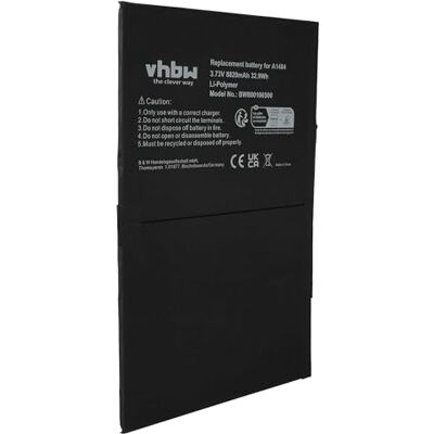 vhbw Batterij compatibel met Apple iPad 5, A1474, A1475, A1476, A1484, A1822, A1823, A1893 Tablet Pad (8820 mAh, 3,73 V, Li-polymeer) vhbw Batterij compatibel met Apple iPad 5, A1474, A1475, A1476, A1484, A1822, A1823, A1893 Tablet Pad (8820 mAh, 3,73 V, Li-polymeer)