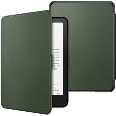 FINTIE Hoesje voor 7 inch Kindle Paperwhite 2024 (12e generatie) en Kindle Colorsoft Signature Edition (1e generatie), dunne en lichte beschermhoes, automatische aan/uit-hoes, alpengroen FINTIE Hoesje voor 7 inch Kindle Paperwhite 2024 (12e generatie) en Kindle Colorsoft Signature Edition (1e generatie), dunne en lichte beschermhoes, automatische aan/uit-hoes, alpengroen