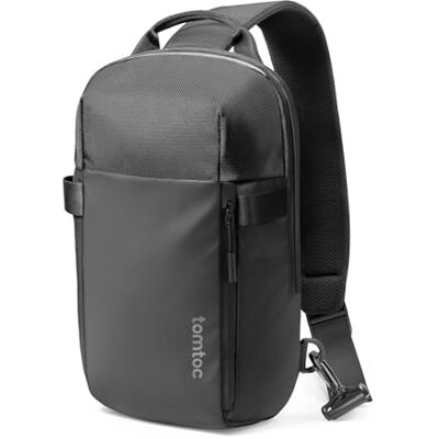 tomtoc Schoudertas voor heren, 7 l, EDC voor MacBook Pro/Air 13-14 inch Dagelijks gebruik en werk, compatibel met iPad Pro/Air 12,9-13 inch, waterdichte tas met accessoirevak tomtoc Schoudertas voor heren, 7 l, EDC voor MacBook Pro/Air 13-14 inch Dagelijks gebruik en werk, compatibel met iPad Pro/Air 12,9-13 inch, waterdichte tas met accessoirevak