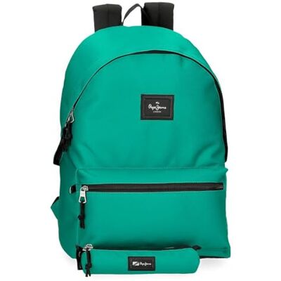 Pepe Jeans Aris Evergreen Laptoprugzak met dubbel vak, 15,6 inch, groen, 31 x 44 x 17,5 cm, polyester by Joumma Bags, groen, dubbele laptoprugzak,, Groen, Laptoprugzak met twee vakken Pepe Jeans Aris Evergreen Laptoprugzak met dubbel vak, 15,6 inch, groen, 31 x 44 x 17,5 cm, polyester by Joumma Bags, groen, dubbele laptoprugzak,, Groen, Laptoprugzak met twee vakken