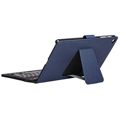 SILVERHT Silver HT Hoes met Bluetooth-toetsenbord voor Samsung Tab A 2019 10,1 inch (T510/T515) tablet met standaardfunctie en hoge afwerking, Spaans QWERTY-toetsenbord. Blauw SILVERHT Silver HT Hoes met Bluetooth-toetsenbord voor Samsung Tab A 2019 10,1 inch (T510/T515) tablet met standaardfunctie en hoge afwerking, Spaans QWERTY-toetsenbord. Blauw