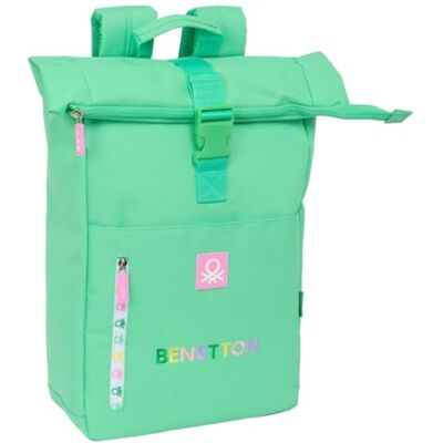 safta Benetton Mint Laptoprugzak met klep voor 15,6 inch (15,6 inch), rugzak voor verschillende leeftijden, comfortabel en veelzijdig, kwaliteit en duurzaamheid, 28 x 13 x 42 cm, pastelmintgroen, M,, Pastel safta Benetton Mint Laptoprugzak met klep voor 15,6 inch (15,6 inch), rugzak voor verschillende leeftijden, comfortabel en veelzijdig, kwaliteit en duurzaamheid, 28 x 13 x 42 cm, pastelmintgroen, M,, Pastel