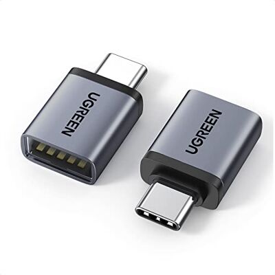 UGREEN Adapter USB C naar USB A 3.2 10Gbps OTG 2 stuks (zwart) Compatibel met iPhone 17 Pro Max Air 16 15 MacBook Air iMac iPad Galaxy Tab S11 S26 UGREEN Adapter USB C naar USB A 3.2 10Gbps OTG 2 stuks (zwart) Compatibel met iPhone 17 Pro Max Air 16 15 MacBook Air iMac iPad Galaxy Tab S11 S26