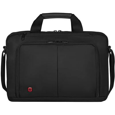 WENGER Source 16 inch laptop koffer en tablet met touchscreen 10 inch, aktetas, organisatiesysteem, 8 l, vrouwen mannen, kantoor, zakenreizen, effen, zwart, 601066 WENGER Source 16 inch laptop koffer en tablet met touchscreen 10 inch, aktetas, organisatiesysteem, 8 l, vrouwen mannen, kantoor, zakenreizen, effen, zwart, 601066