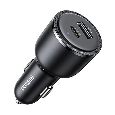 UGREEN 63 W sigarettenaansteker USB C 45 W PPS 30 W PD QC 3.0 2 poorten Sigarenaansteker, autolader, snel opladen, compatibel met iPhone 17 Pro Max Air 16 15 14 Galaxy S26 MacBook iPad UGREEN 63 W sigarettenaansteker USB C 45 W PPS 30 W PD QC 3.0 2 poorten Sigarenaansteker, autolader, snel opladen, compatibel met iPhone 17 Pro Max Air 16 15 14 Galaxy S26 MacBook iPad