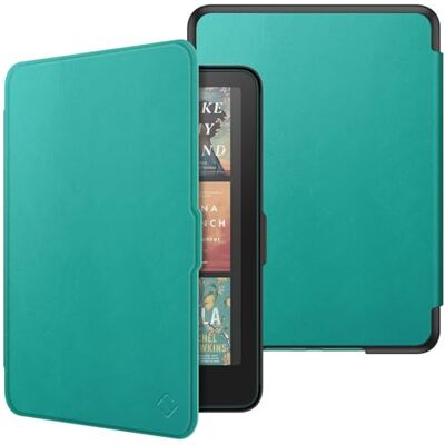 FINTIE Hoesje voor 7 inch Kindle Paperwhite 2024 (12e generatie) en Kindle Colorsoft Signature Edition (1e generatie), dunne en lichte beschermhoes, automatische aan/uit-hoes, jadegroen FINTIE Hoesje voor 7 inch Kindle Paperwhite 2024 (12e generatie) en Kindle Colorsoft Signature Edition (1e generatie), dunne en lichte beschermhoes, automatische aan/uit-hoes, jadegroen