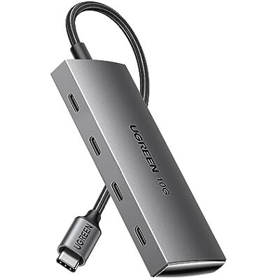 UGREEN 10 Gbps hub USB C naar 4 USB C 3.2 Gen2 Multiport Adapter Aluminium hoes compatibel met MacBook iPad Air Pro Mac Mini M4 iMac Surface iPhone 17 Pro Max Air Galaxy S25 S24 Ultra UGREEN 10 Gbps hub USB C naar 4 USB C 3.2 Gen2 Multiport Adapter Aluminium hoes compatibel met MacBook iPad Air Pro Mac Mini M4 iMac Surface iPhone 17 Pro Max Air Galaxy S25 S24 Ultra