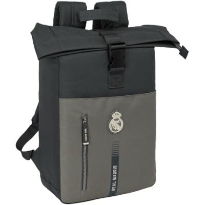 safta Real Madrid 3. Team 24/25 Rugzak met klep voor 15,6 inch laptop, ideaal voor verschillende leeftijden, comfortabel en veelzijdig, kwaliteit en sterkte, 28 x 13 x 42 cm, grijs, M, safta Real Madrid 3. Team 24/25 Rugzak met klep voor 15,6 inch laptop, ideaal voor verschillende leeftijden, comfortabel en veelzijdig, kwaliteit en sterkte, 28 x 13 x 42 cm, grijs, M,
