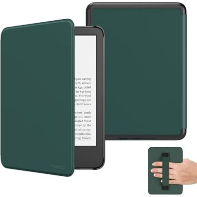 MoKo Case voor 6 inch All-New Kindle (11e generatie-2024/2022 release), lichtgewicht beschermhoes met handband, autowake/slaap voor Kindle 11e generatie 2024 e-Reader, Midnight Green MoKo Case voor 6 inch All-New Kindle (11e generatie-2024/2022 release), lichtgewicht beschermhoes met handband, autowake/slaap voor Kindle 11e generatie 2024 e-Reader, Midnight Green