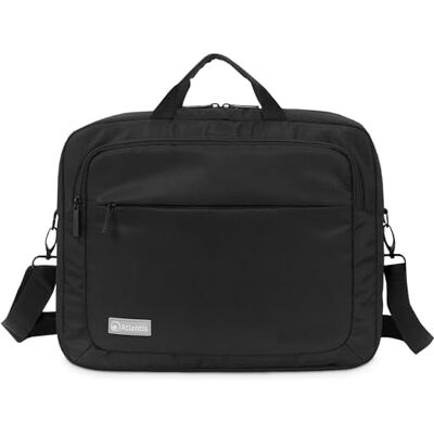 Atlantis 15,6 inch laptoptas met schouderriem, model KL12, binnenbekleding, documentenvak, buitenvak voor accessoires, riem voor bevestiging trolley Atlantis 15,6 inch laptoptas met schouderriem, model KL12, binnenbekleding, documentenvak, buitenvak voor accessoires, riem voor bevestiging trolley